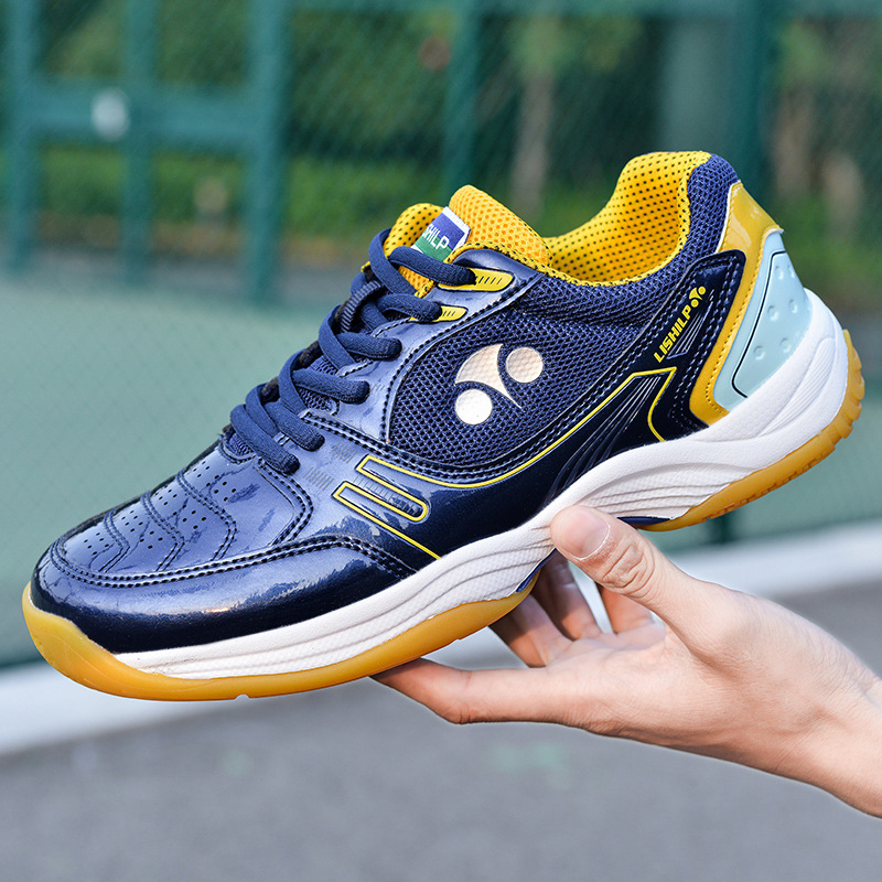 Shoe Non Slip Badminton - 2025年ブランド ダークブルー メンズ レディース 滑り止め ホワイト