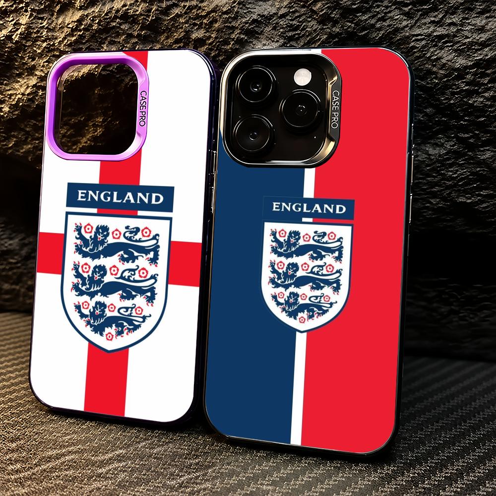 Badminton England - スポーツイングランド旗フットボール柄iPhoneケース iPhone 11/12/13/14/15/16/17 Pro Max対応 グラデーションカラーTPUケース