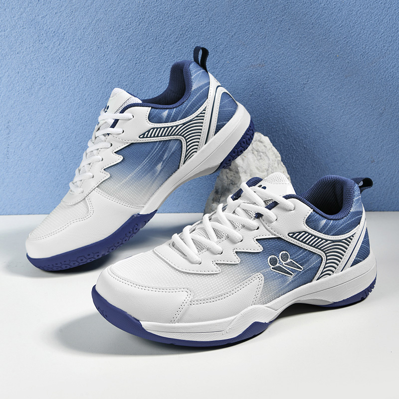 Shoe Non Slip Badminton - 男性女性バドミントンシューズ通気性テニス練習トレーニングシューズレースアップ滑り止め屋外運動靴卓球スニーカー