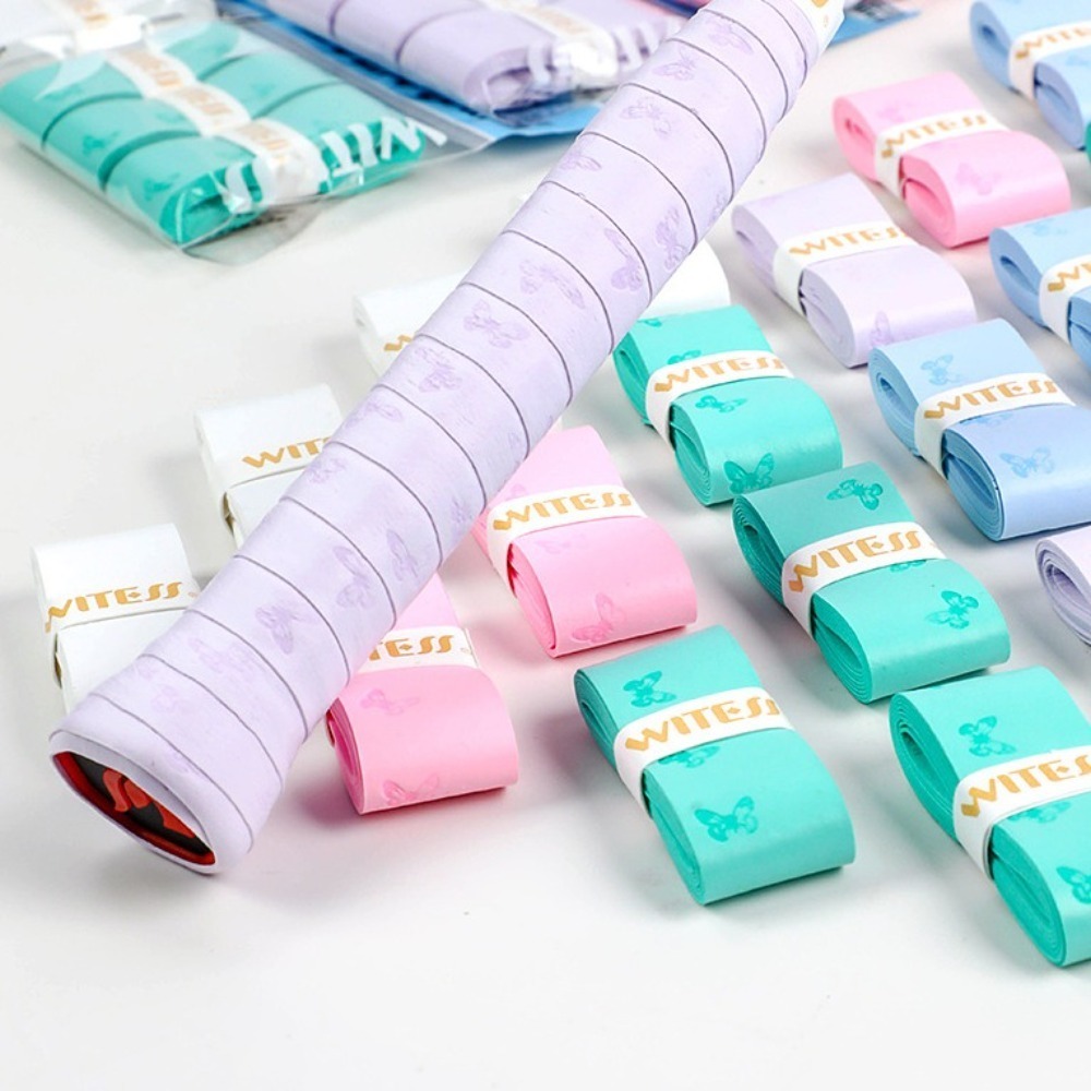 Badminton Yonex String - 衝撃吸収バドミントンラケットオーバーグリップ、滑り止め釣り竿グリップテープ、耐摩耗性、吸汗性、1.1m、3個