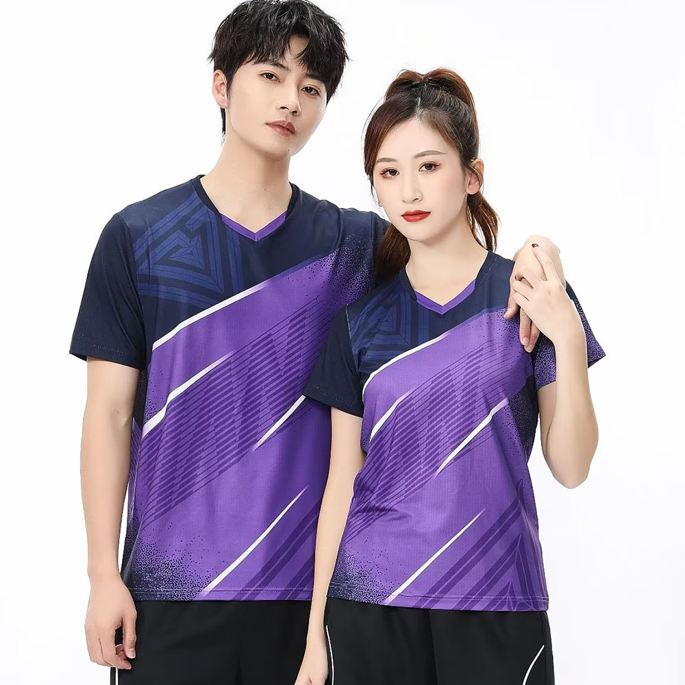 Badminton Aesthetic - 男性と女性のためのテニスTシャツ,半袖スポーツトップ,速乾性,カップル,家族,夏,バドミントン,2023