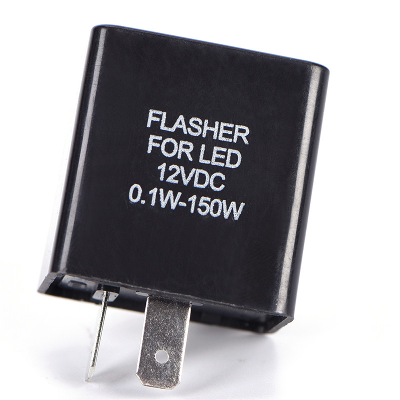 Badminton Flash - 12V 2 ピンオートバイウインカー調整可能な電子 LED フラッシャーリレーターンシグナルインジケーター