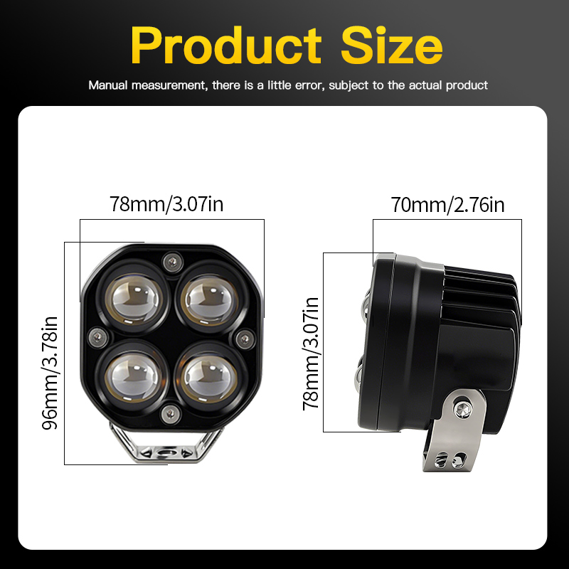 1 セット超高輝度 Led 補助ドライビングライトスポットラ - Badminton Flash のレビューと価格