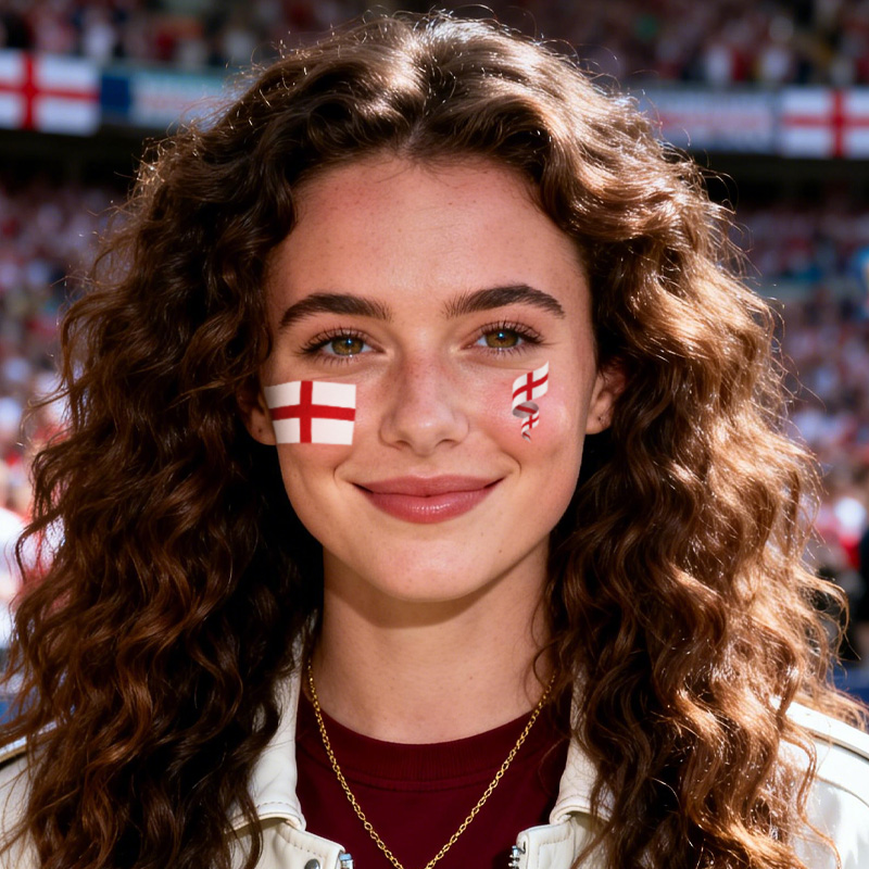 イングランド国旗一時的なタトゥーステッカー、長持ちし防水性が - Badminton England のレビューと価格