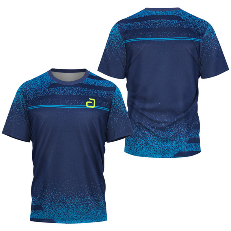 男性卓球 Tシャツアンダーカーレントパターンメンズサマーテニ - Badminton Aesthetic のレビューと価格