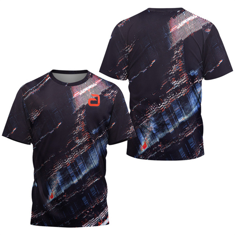 男性卓球 Tシャツアンダーカーレントパターンメンズサマーテニ - Badminton Aesthetic のレビューと価格