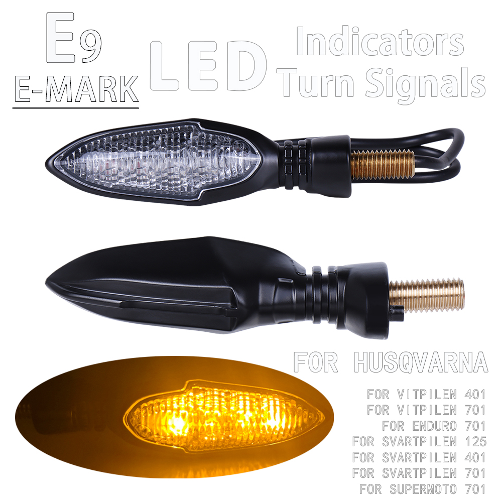 アルミ E9 LED ターンシグナルハスクバーナスーパーモト - Badminton Flash のレビューと価格
