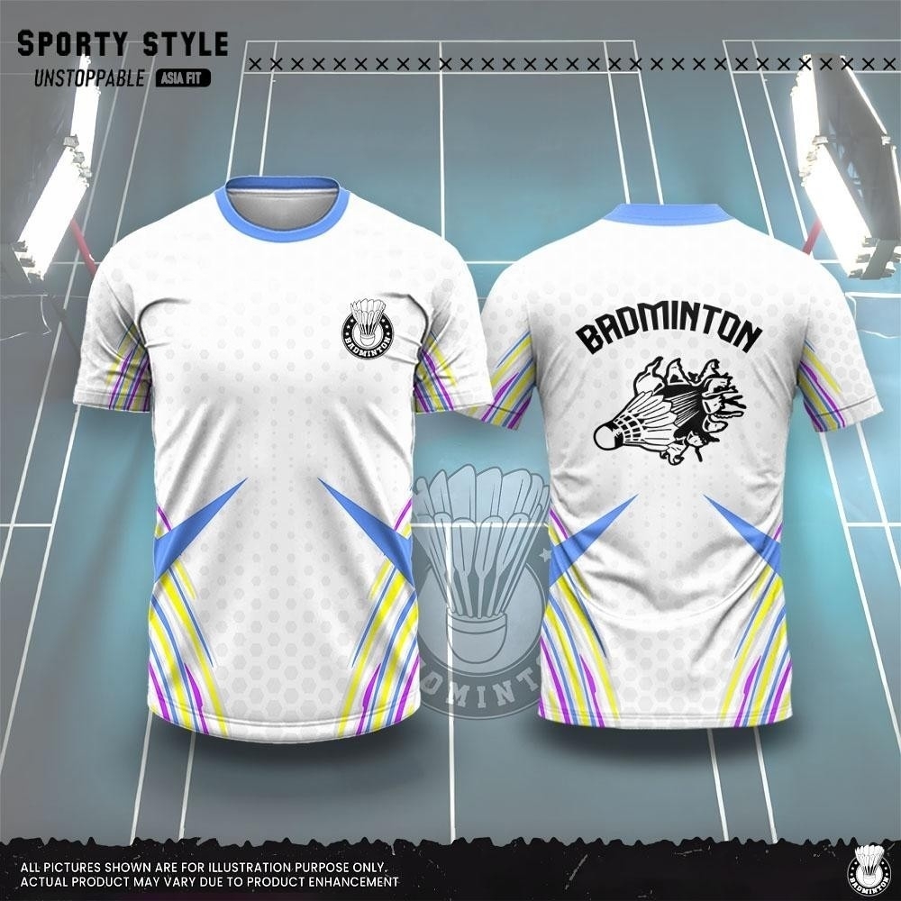 メンズ服ファッション 3D プリントバドミントン Tシャツ夏 - Badminton Aesthetic のレビューと価格