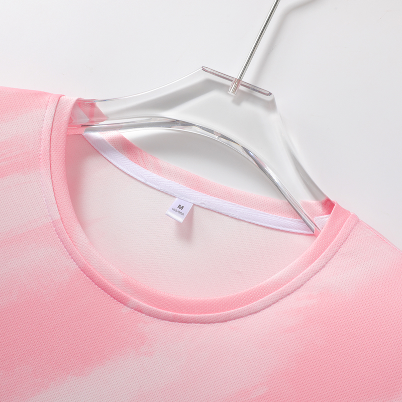女性用 グラデーション 速乾性 スポーツ半袖トップス ワーク - Badminton Aesthetic のレビューと価格
