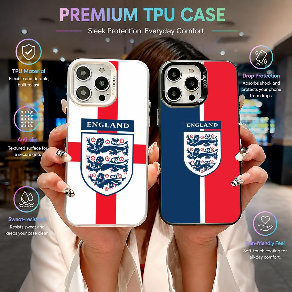 スポーツイングランド旗フットボール柄iPhoneケース iP - Badminton England のレビューと価格