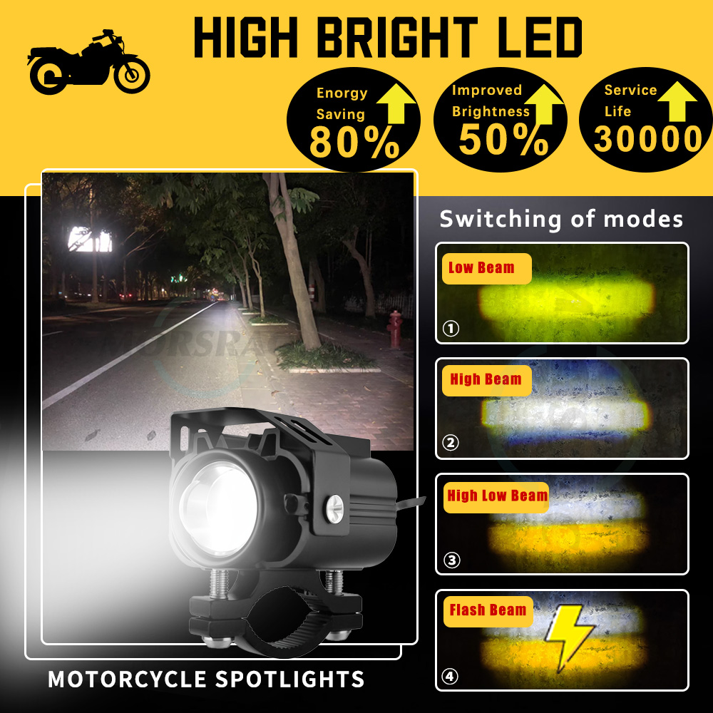 オートバイ,オートバイ,車用の補助LEDフォグランプ,12- - Badminton Flash のレビューと価格