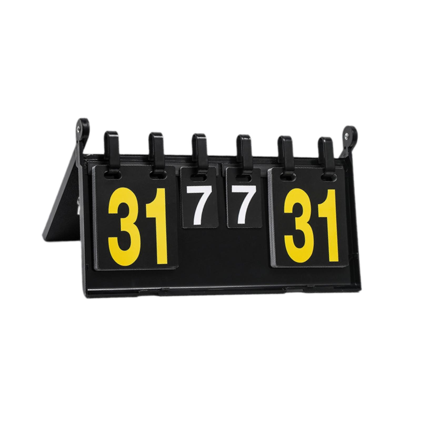 バドミントン バレーボール 野球用フリップ スコアボード 4 - Badminton Score Counter のレビューと価格