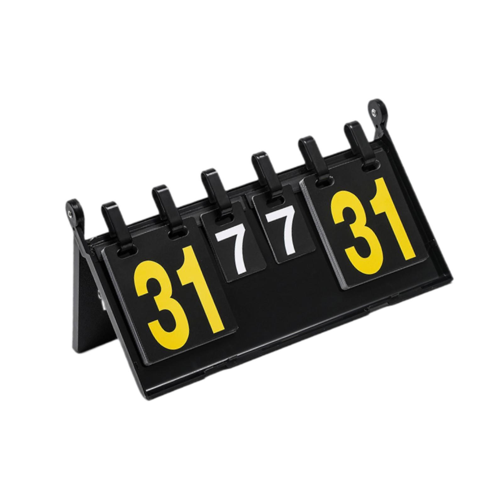 バドミントン バレーボール 野球用フリップ スコアボード 4 - Badminton Score Counter のレビューと価格