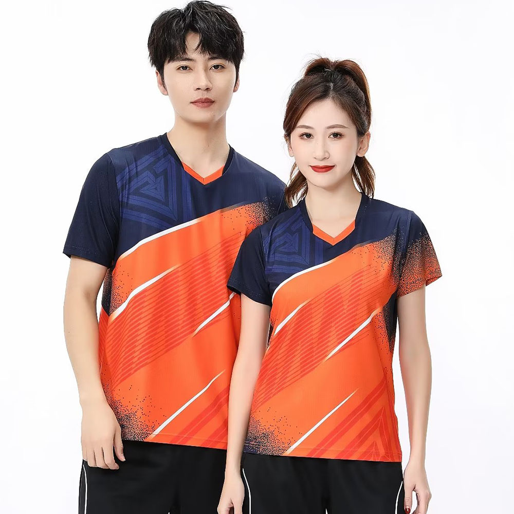 男性と女性のためのテニスTシャツ,半袖スポーツトップ,速乾性 - Badminton Aesthetic のレビューと価格