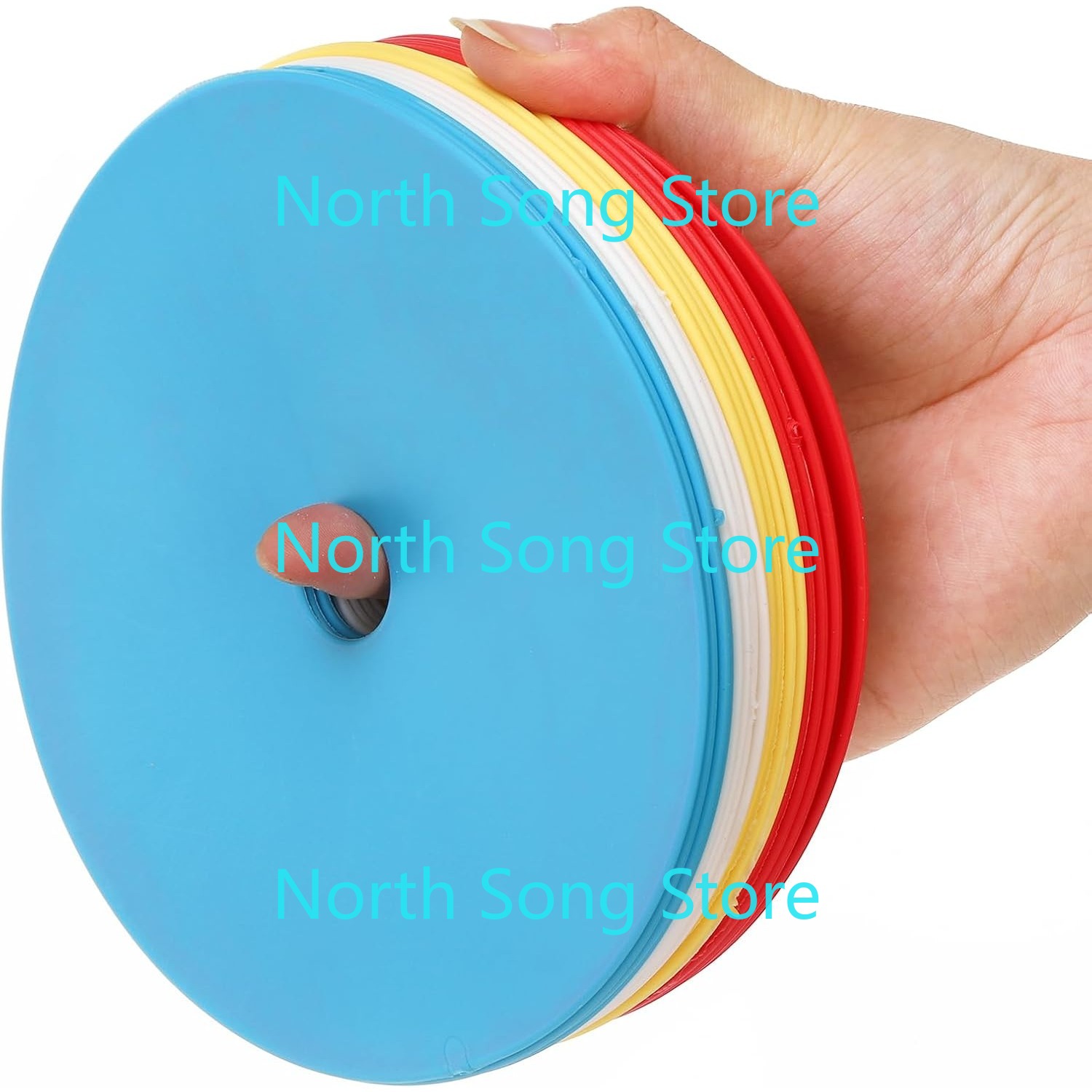 20個 6インチ フラットコーン スポットマーカー、滑り止め - Court Marker Cone のレビューと価格