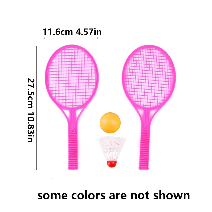 4 ピース/セットミニプラスチックバドミントン卓球ラケットセ - Badminton Fun Game のレビューと価格