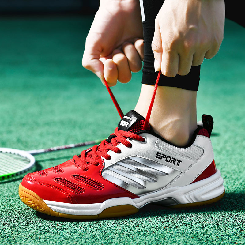 男女兼用プロテニス＆バドミントンシューズ、大型サイズ通気性メ - Shoe Non Slip Badminton のレビューと価格